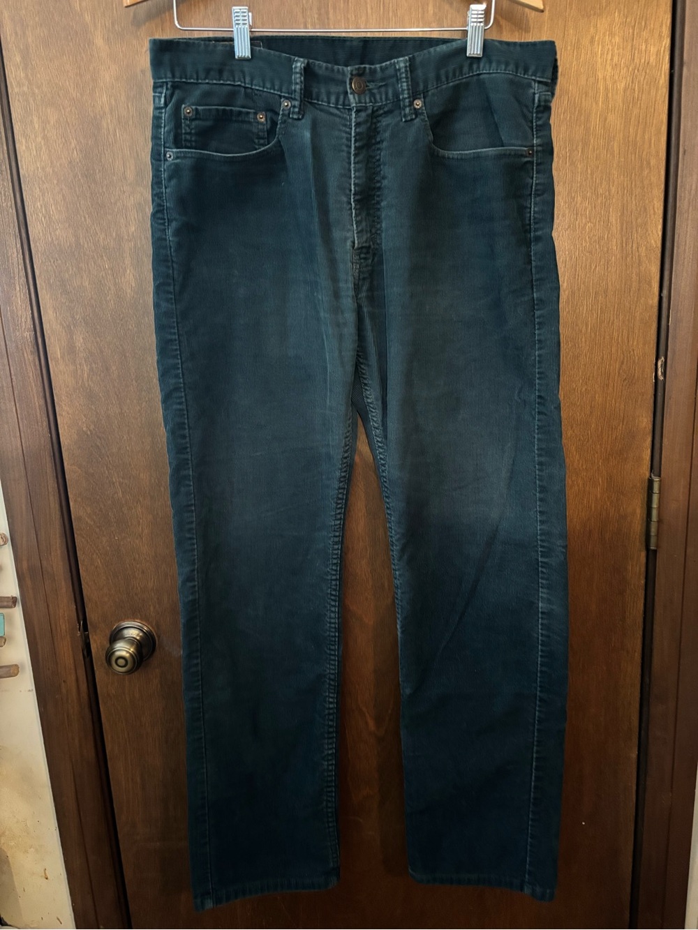 Levi’s 505 Dark Teal Corduroy Jeans 34” x 32”